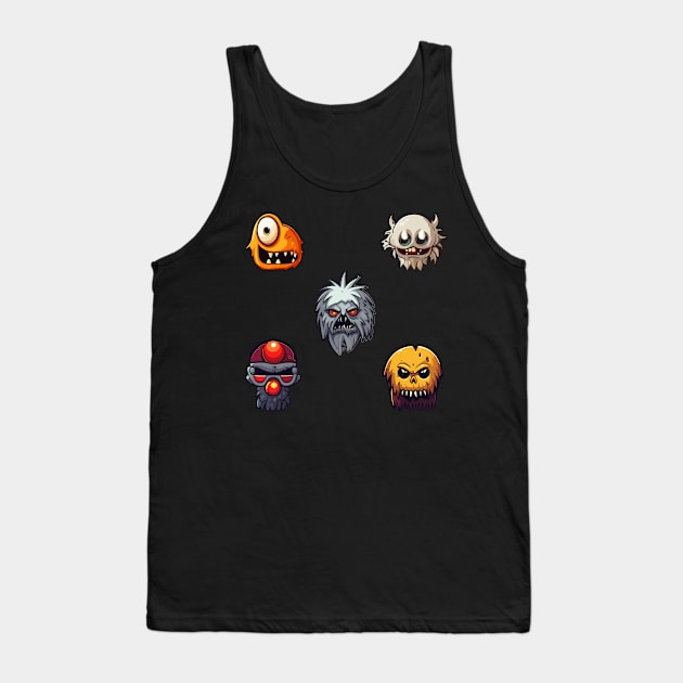 Scary Spooky Cheap Halloween Costume Tank Top by DanielLiamGill